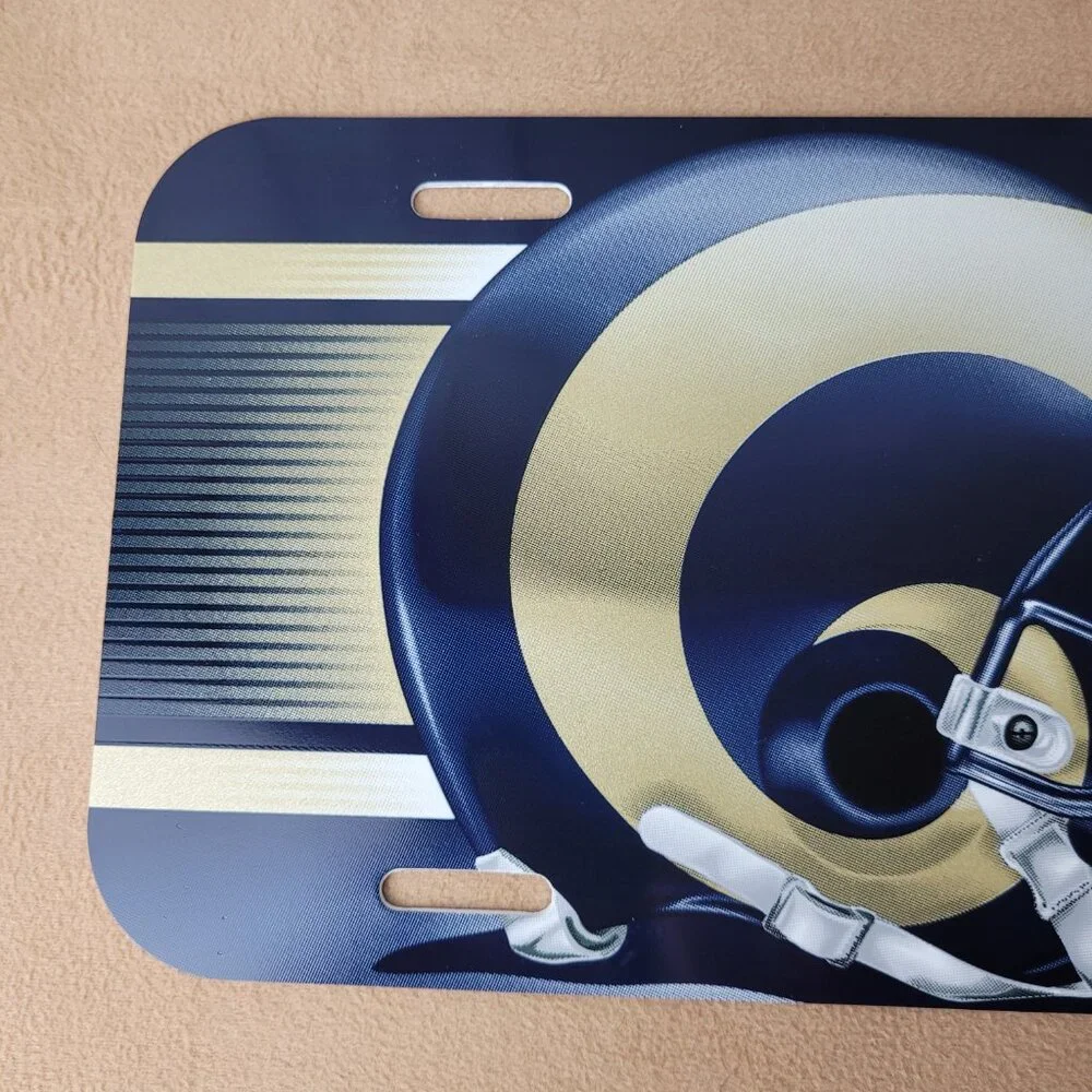 Vintage WinCraft ST. Louis Rams football plastic auto tag license plate &sticker - Picture 6 of 16